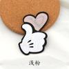 Estilo coreano estilo ins caricatura pulgar hacia arriba lindo fieltro polvo dorado accesorios de ropa Bixin pulgar hacia arriba hecho a mano diy accesorios de joyería