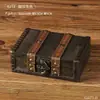 Caja de Almacenamiento de Madera Retro con Cerradura Caja de Contraseña Caja para Cartas Tarjetas Tesoros Caja Pequeña de Madera Almacenamiento Caja de Madera Caja de Sellado