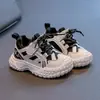 Moda Infantil Anti-Patada Antideslizante Zapatos Deportivos para Niños para Exterior Verano 2025 Nuevo Malla Sencilla Zapatos para Correr para Niños y Niñas