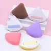 Esponja de Maquillaje de Malvavisco Hecha a Medida de Fábrica, Forma Triangular, Ultra Suave, No Absorbe el Polvo, Doble Uso para Aplicaciones Secas y Húmedas, Esponja tipo Cojín con Patrón de Logo Impreso