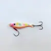 Isca Colorida de Chapa de Ferro Galvanizada com Três Anzóis para Pesca em Mar, Adequada para Robalo e Cavala