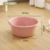 Lavabo de plástico, Lavabo grande profundo para ropa, Tina extragrande para pediluvio, Lavabo para bebé engrosado y alto