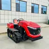 Tractor de Oruga de 50 Caballos de Fuerza, Rotocultivador de Oruga de Doble Propósito para Riego y Drenaje, Micro Rotocultivador, Rotocultivador de Campo, Máquina para Voltear la Tierra, Máquina de Labranza
