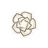 Broche de Camelia Recortada Tridimensional Francesa, Diseño Exquisito y de Alta Gama, Elegante, Accesorios de Pin Simples para Mujeres
