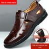 [Frete grátis] Sapatos Masculinos de Couro Transfronteiriços Sapatos Sociais Masculinos Sandálias de Verão Masculinas com Solado Macio Sandálias Masculinas