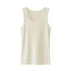Camiseta sin mangas de algodón blanco vintage para gimnasio para hombre, Camiseta interior acanalada de peso pesado para deportes