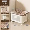 Cesta de Lavandería para el Hogar, Cesta de Almacenamiento para Ropa Sucia, Alta Apariencia, Baño, Cuarto de Ducha, Divisor, Portaropa Móvil, Cesta de Lavado