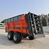 Esparcidor de Fertilizante de Doble Tornillo Vertical de 16 Metros Cúbicos para Estiércol Seco y Húmedo, Terrones Congelados y Duros de Estiércol, con Fuerte Poder Triturador