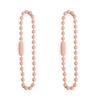 Cadena de metal de 12 cm con cuentas de color caramelo, accesorios de joyería para hacer tú mismo, etiqueta, cadena de cuentas, llavero, colgante, material