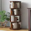 Estantería giratoria de 360 grados, ahorra espacio, estante independiente para libros ilustrados, diseño simple, adecuado para uso doméstico y estudiantil, fácil de mover y almacenar