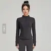 Chamarra de Fitness y Yoga Weiman Forrada de Polar Otoño e Invierno, Ropa Deportiva con Cierre, Top Deportivo de Manga Larga Slim-Fit con Cuello Alto
