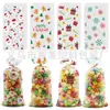 2024 Transfronterizo Nueva Bolsa de Dulces de Navidad Opp Papá Noel Fiesta de Vacaciones Snacks Mano Regalo Bolsa de Regalo