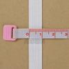 Faixa Elástica de Tricô Preta e Branca para Cintura de Bebê, Faixa de Ajuste para Touca de Peruca, Faixa Elástica de Crochê em Nylon com Alta Elasticidade