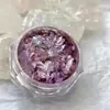 Nueva Manicura Versátil Aurora Nube de Hada Brocado Pie de Nieve Derretida Polvo Obo Ultradelgado Multicolor