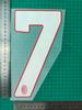 25-26 Coleção Ocasião Principal AC Milan Roupa Adulto A+ Camiseta Número Letra Transferência de Calor Número Transferência de Calor Mapa