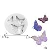Molde de silicona con forma de mariposa para decoración de pasteles, postres, chocolate, azúcar, pegamento en gotas, arcilla, yeso