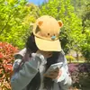 Directo de fábrica dibujos animados lindo divertido perro mocoso gorra de béisbol ala aumentada gorra pequeña para el sol venta al por mayor