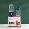 Exprimidor de doble taza transfronterizo portátil recargable pequeño taza de exprimido automático casera multifuncional taza de jugo de seis cuchillas