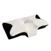 Almohada de Espuma Viscoelástica, Forma de Mariposa con Forma de Cuerno, Rebote Lento, Protección de Vértebras Cervicales, Almohada Viscoelástica de Presión Cero, Almohada para el Cuello de Uso Doméstico, Almohada para Vértebras Cervicales