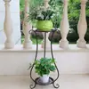 Estante de Flores para Sala de Aula Estante de Flores de Ferro Sala de Estar Europeia Vaso de Flores Suporte de Flores Decorativo Dilanting Interno Dobrável Estilo de Chão