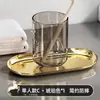 Copo para Enxaguante Bucal Copo para Escova de Dentes de Casal Copo para Lavar Rosto Infantil Caixa Transparente para Armazenamento de Pasta de Dente e Escova de Dentes Copo de Escova de Dentes Leve e Luxuoso para Casa