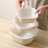 Bacia Dupla para Lavar Vegetais com Cesta Drenante, Cesta Coadeira para Lavar Frutas de Cozinha, Conjunto Doméstico à Prova de Vazamentos de Seis Peças para Lavar Vegetais