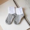 Calcetines para Niños al Mayoreo Blancos para Niños y Niñas Antideslizantes Deportivos Algodón Puro Desodorantes Calcetines para Estudiantes de Media Caña Empaquetados Individualmente