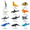 Juguetes de Animales y Dinosaurios Transfronterizos, Aves del Mundo Marino, Modelos Pequeños de Dinosaurios de Goma Suave para Niños, Mesa de Arena Educativa