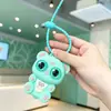 Chaveiro Panda Pop-Up Alívio de Estresse Aperta-Aperta Pingente de Silicone Fofo de Olhos Grandes Colorido Mola Decoração de Mochila Estudantil