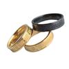 Estilo Europeo y Americano Nuevo Anillo de Número Romano de Acero Inoxidable Moda Urbana Hip-Hop Acero de Titanio Anillo de Corrosión Oro Rosa para Hombre