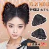 Seleção Hongxiu - Tranças de Peruca Atualizadas Presilha de Garra de Gato Coque de Cabelo Fofo Duplo Coque Acessório de Cabelo Coque de Cabelo