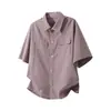 Camisas de Verano de Manga Corta para Hombre, Holgadas y con Caída, Camisas Casuales de Manga Larga, Chaquetas para Hombre