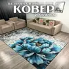 Alfombra para sala de estar estilo nórdico, resistente a la suciedad, resistente al desgaste, alfombra de terciopelo de cristal, área grande de cobertura total, alfombra para sofá y mesa de centro del hogar