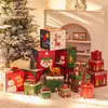 Decoraciones Navideñas Caja de Regalo Papel Navideño Caja de Regalo de Dulces Adornos Caja de Regalo Navideño Plegable Caja de Empaque