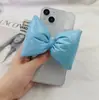 Clip trasero para teléfono móvil correa cruzada para niñas clip de cordón con lazo clip trasero japonés y coreano cordón transparente de dibujos animados para teléfono móvil