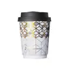 Taza de Papel Blanca Desechable de Doble Capa para Café con Tapa para Bebidas Calientes y Frías Taza para Té con Leche Calibre 90 Taza de Embalaje Extra Gruesa para Uso Comercial