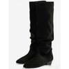 Botas Femininas de Cano Alto Estilo Novo Comércio Exterior 2026, Botas de Salto Alto, Botas Western Cowboy Bico Fino