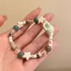 Pulsera de Cerámica con Cuentas de Estrella de Mar para Mujer, Pulsera Exquisita de Nicho de Lujo Ligero, Joyería de Mano de Alto Valor para Estudiantes