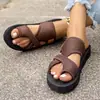 Nuevas Zapatillas Planas Cómodas de Talla Grande para Mujer Estilo Europeo y Americano Transpirables Zapatos de Playa Antideslizantes Ligeros