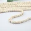 Cuentas Sueltas Redondas de Turquesa Componentes Semi-Terminados Turquesa Roto Accesorios para Pulseras Collares DIY Cuentas de Turquesa Azul y Blanca Optimizadas