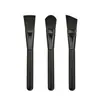 Novo pincel de base preto uma variedade de pincel de base cor de madeira cabeça redonda pincel para espalhar BB cream pincel para máscara facial cabeça plana