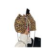 Bolso cubo retro con cordón de ajuste verano nuevo para mujer casual portátil con cadena moda bolso de hombro bolso de lunares