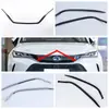 Adequado para Toyota 22 Lingfang tira de acabamento de malha média 20 Weiqi logotipo do carro dianteiro malha média tira brilhante modificada galvanoplastia faixa de acabamento de malha média