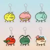 Llavero Periférico de Anime Bob Esponja Serie Rana Linda Sr.. Colgante de Mochila Escolar Acrílico de Krabs Calamardo