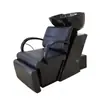 Cama Negra para Lavar Cabello, Cama de Lavado Dedicada para Salón de Belleza, Lavabo de Cerámica, Cama de Belleza y Peluquería
