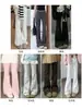 Calça Branca Flare Estilo Americano para Mulheres, Nova Outono e Inverno Cintura Alta Slim Fit Casual Moletom Forrado para Mulheres Baixas