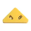 Clip Triangular de Esquina Estilo Japonés Sencillo, Clip Transparente Mate, Clip para Almacenamiento de Papeles de Examen y Documentos de Estudiantes, Clip para Bordes Anti-Rizado
