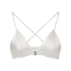 Nueva Lencería Yuyue de Cierre Frontal Estilo Francés de Seda para Mujer, Hecha de Seda de Morera, Sexy Escote en V Profundo, Sujetador Francés sin Varillas