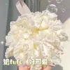 Bolinha de Banho Grande, Formato de Bola de Neve, Esponja de Banho Doméstica, Flor de Banho Macia, Esfoliante de Banho Fofo, Esfoliante de Costas, Acessório de Banho Espumante, Bola de Banho