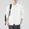 Camisa de Trabajo para Hombre, Versátil de Otoño 2026 Nueva Camisa de Manga Larga, Top de Algodón 100% para Hombre, Chaqueta Casual al por Mayor